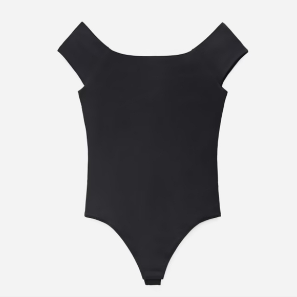 Everlane NWT off the Shoulder thong bodysuit in black size XS - Picture 4 of 6